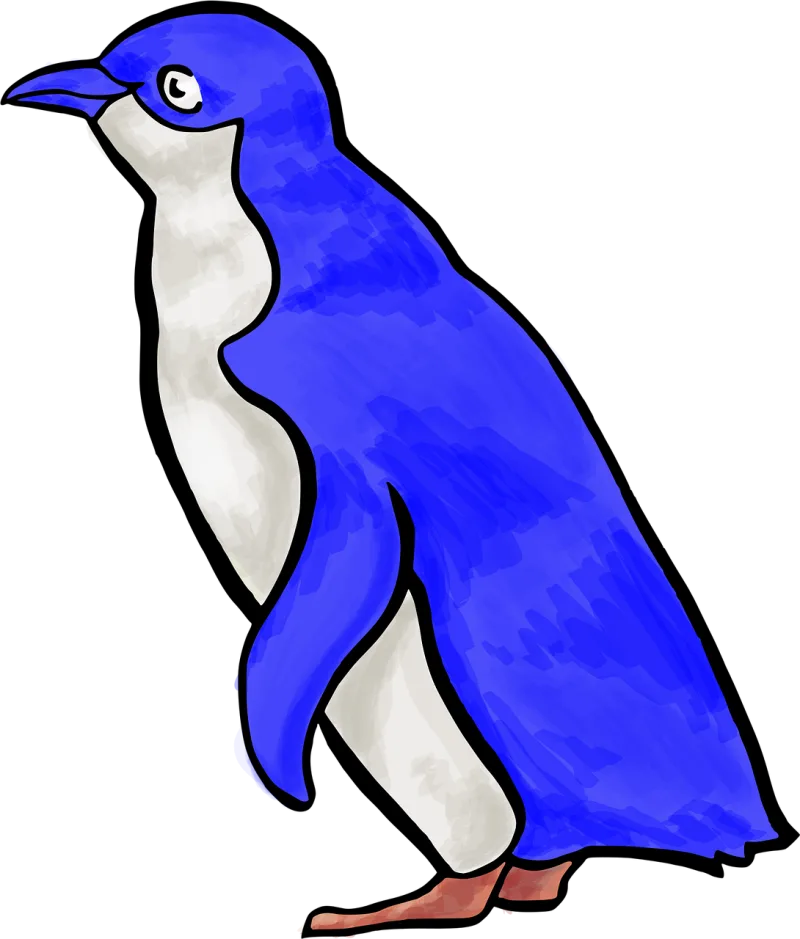 Penguin Blue Tux Stickdatei – Tiere