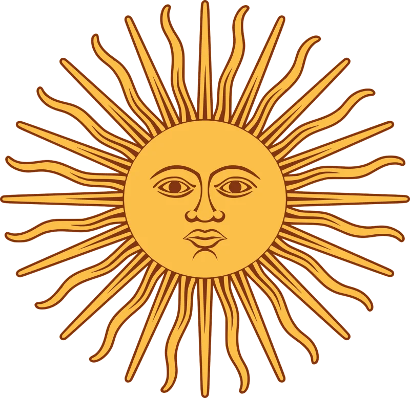 Sun Emblem Eyes Stickdatei – Natur
