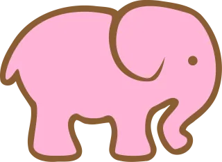 Elephant Nature Pink Stickdatei