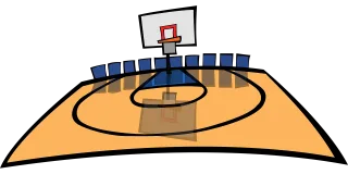 Basketball Basketball court Basketball field Stickdatei