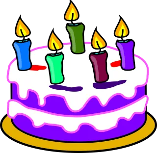 Birthday cake Cake Candles Stickdatei – Essen & Trinken