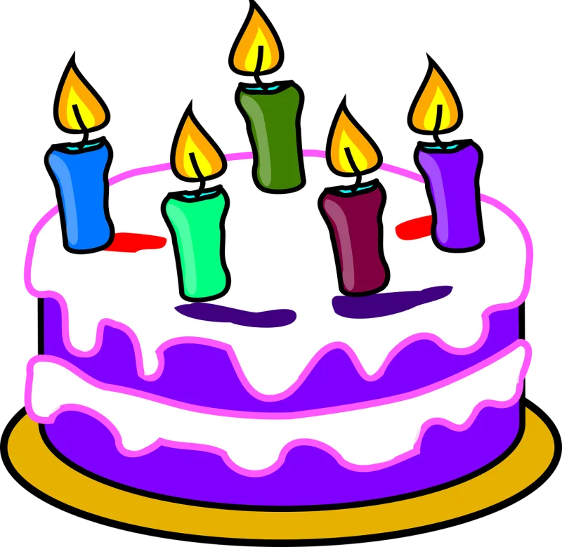 Birthday cake Cake Candles Stickdatei – Essen & Trinken