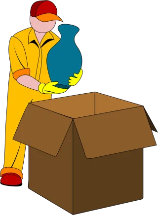 Box Carton Deliver Stickdatei