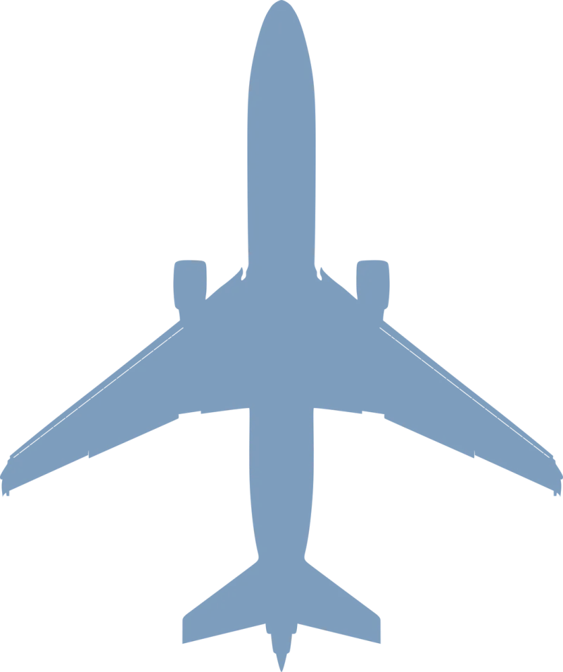 Airline Airplane Blue Stickdatei – Fahrzeuge