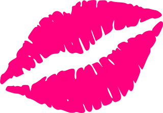 Lips Pink Kiss Stickdatei