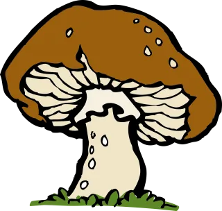 Mushroom Big Fungus Stickdatei