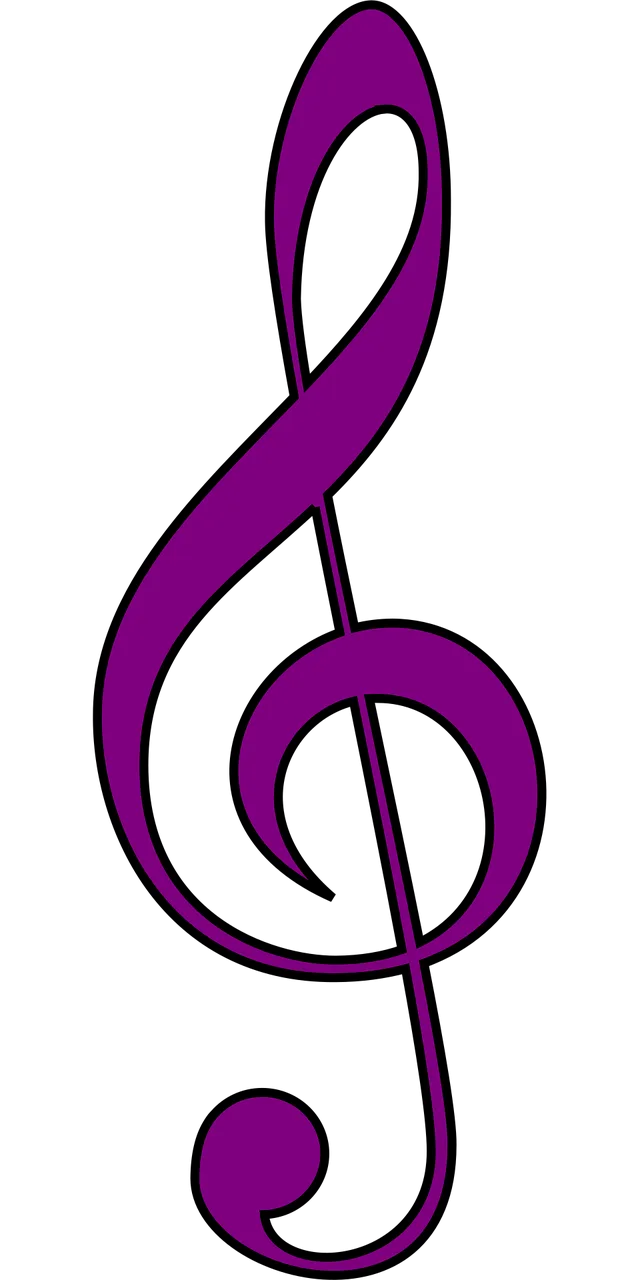 Clef Music Melody Stickdatei – Musik