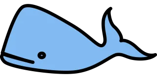 Whale Fish Blue Stickdatei