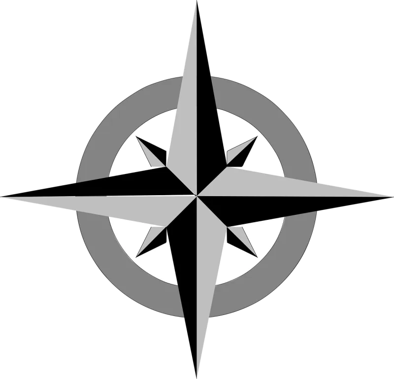 Star Compass rose Wind rose Stickdatei – Blumen