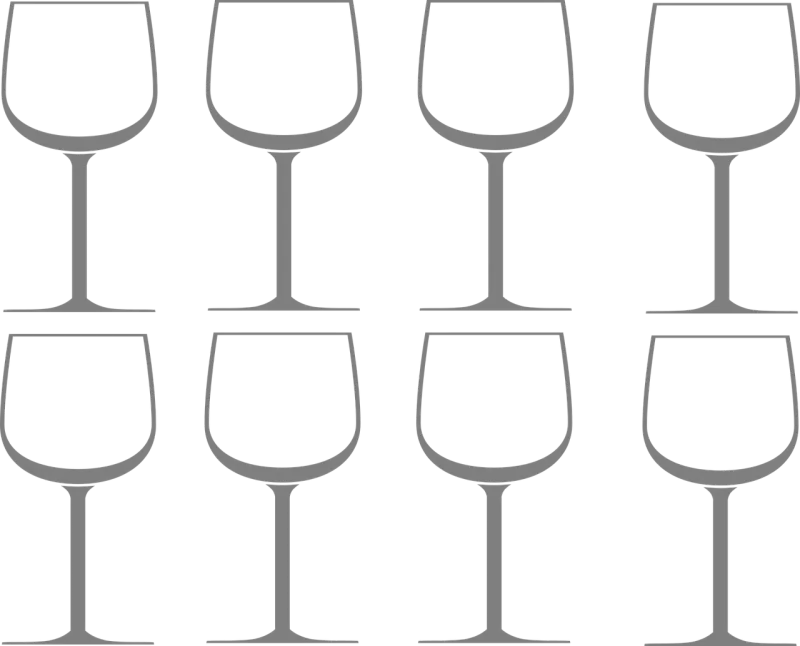 Wine glasses Glasses Glassware Stickdatei – Essen & Trinken
