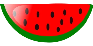 Watermelon Slice Fruit Stickdatei