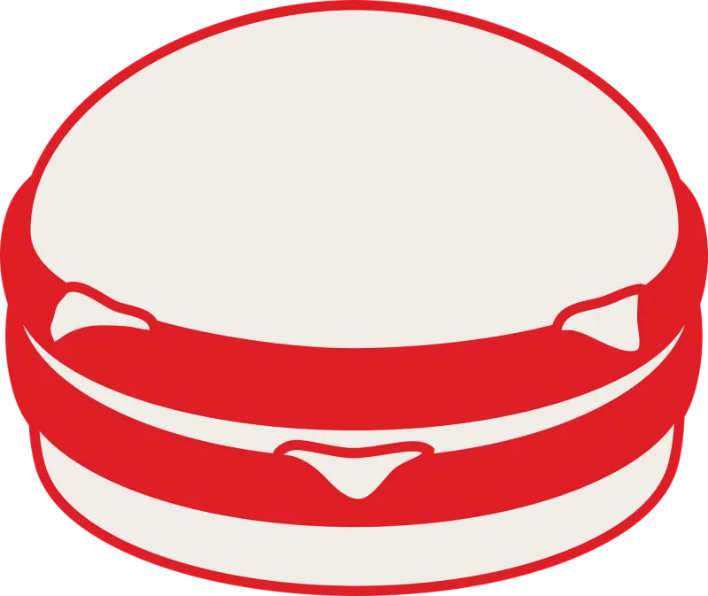 Burger Hamburger Fast food Stickdatei – Essen & Trinken