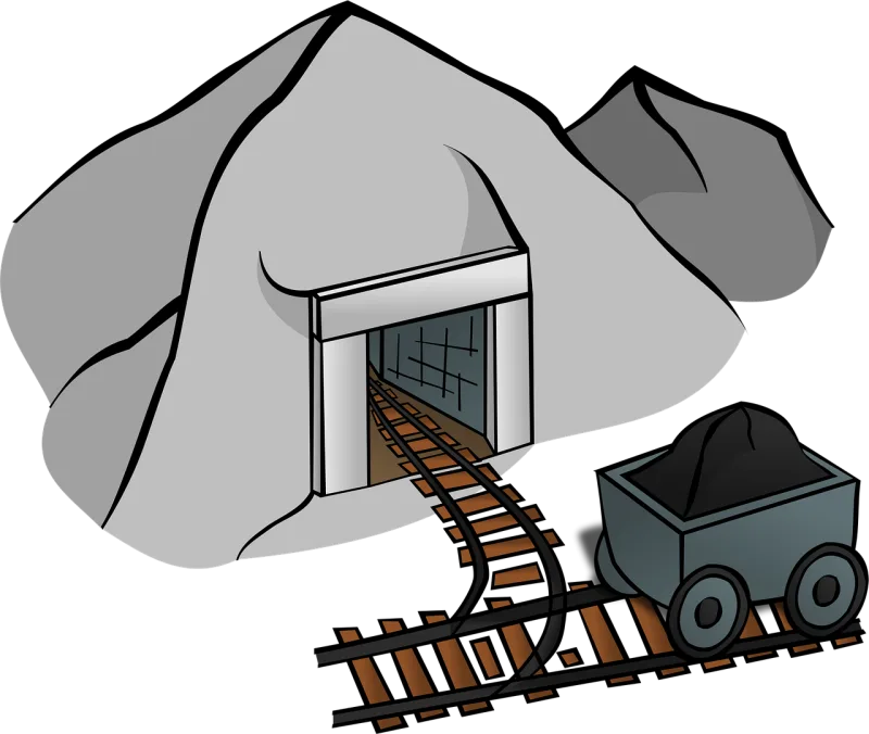 Coal mine Mine Cave Stickdatei – Fahrzeuge
