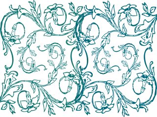Vines Floral Decor Stickdatei