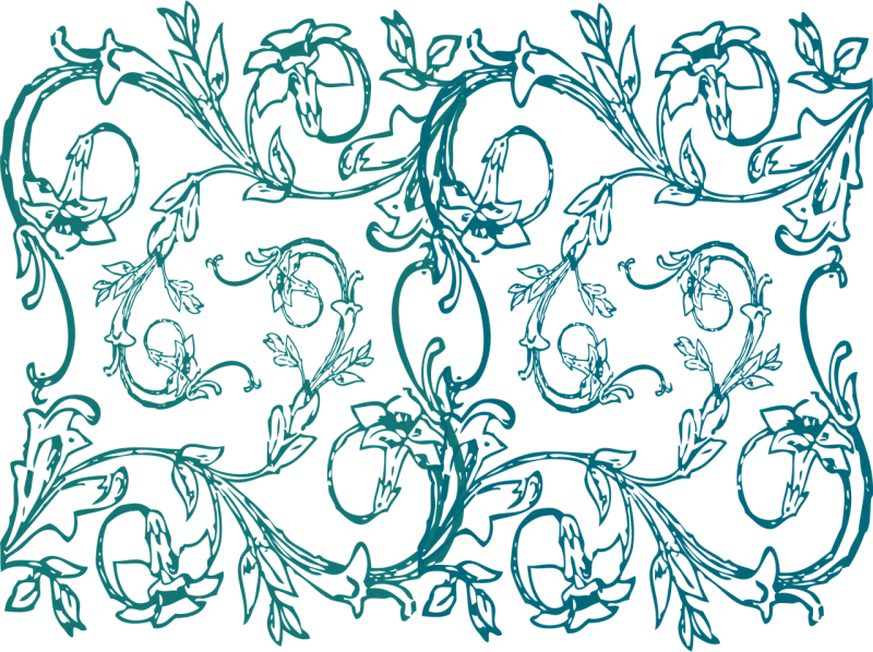 Vines Floral Decor Stickdatei – Blumen