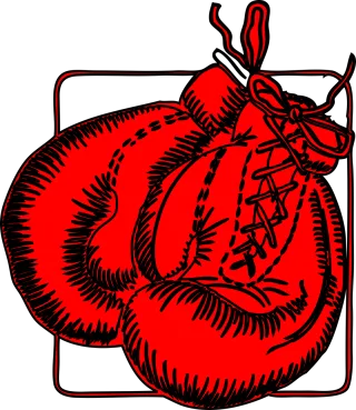 Boxing gloves Boxing Red Stickdatei
