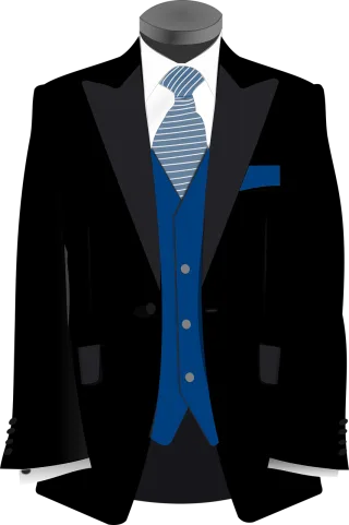 Tuxedo Suit Tie Stickdatei
