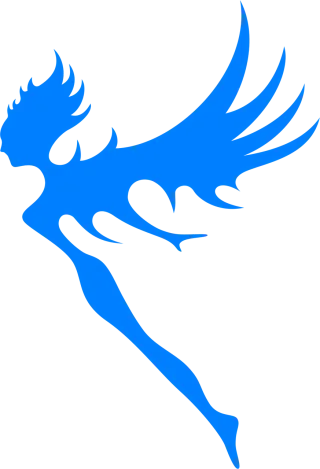 Fairy Angel Blue Stickdatei