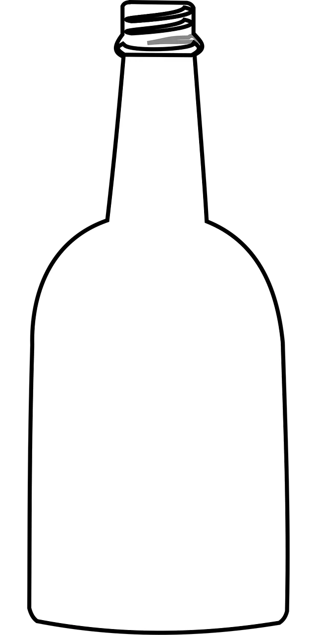 Glass bottle Bottle Empty Stickdatei – Essen & Trinken