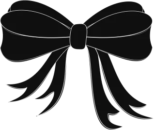 Bow tie Black Ribbon Stickdatei