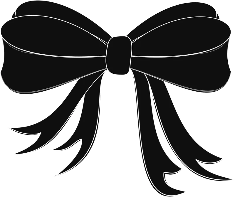 Bow tie Black Ribbon Stickdatei – Weihnachten