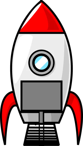 Rocket Spaceship Space travel Stickdatei – Kinder