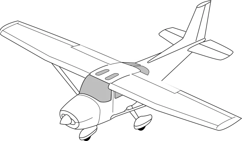 Airplane Plane Aircraft Stickdatei – Kinder