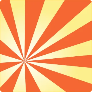 Sunburst Sun rays Orange Stickdatei