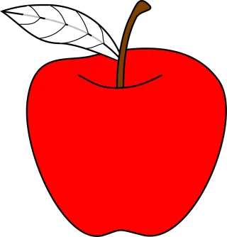 Apple Red Fruit Stickdatei