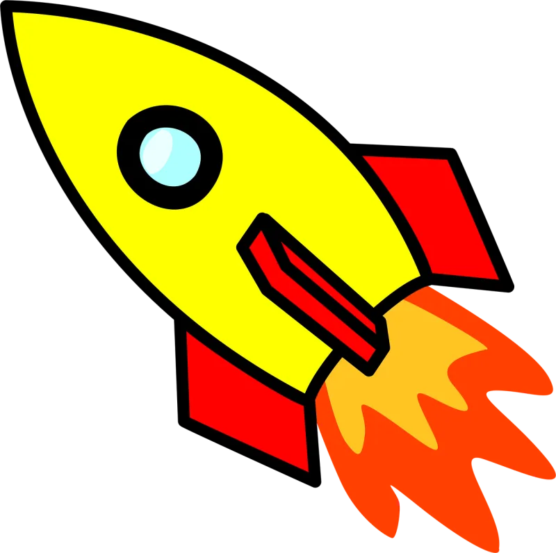 Rocket Spaceship Space travel Stickdatei – Kinder