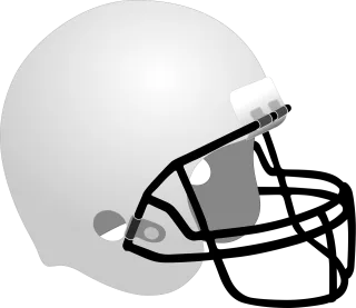 Football helmet White Helmet Stickdatei
