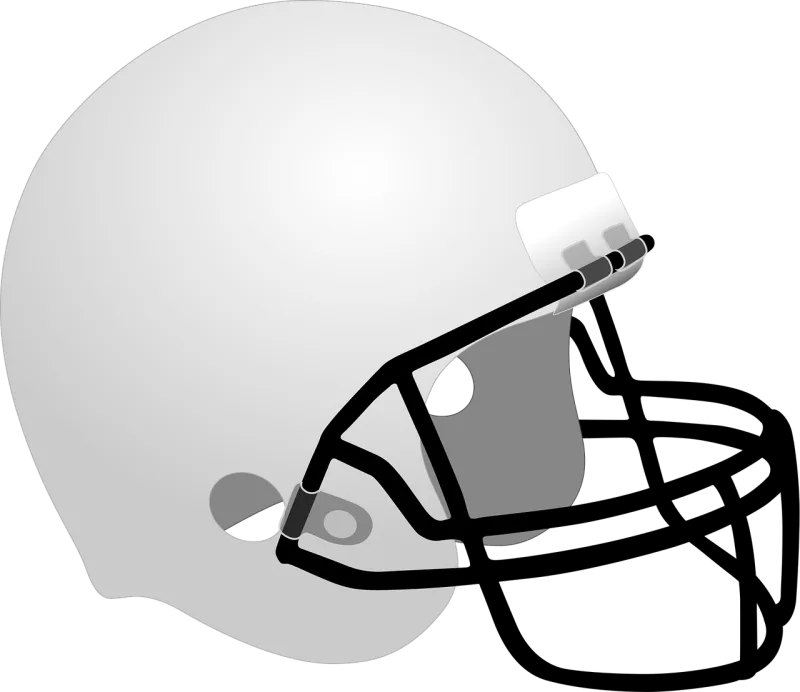Football helmet White Helmet Stickdatei – Sport