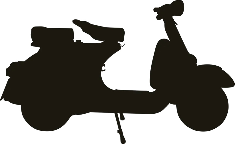 Scooter Vehicle Silhouette Stickdatei – Fahrzeuge
