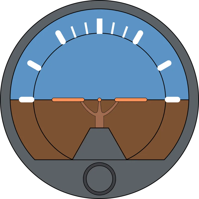 Attitude indicator Aviation Artificial horizon Stickdatei – Fahrzeuge