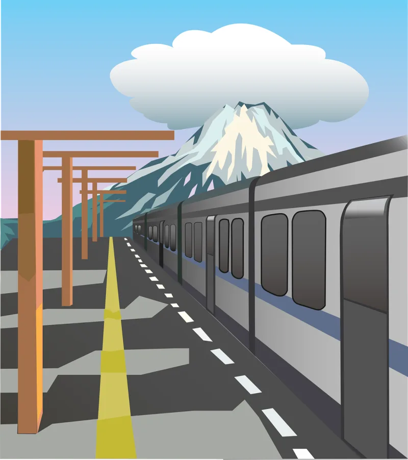 Train Metro Platform Stickdatei – Kinder