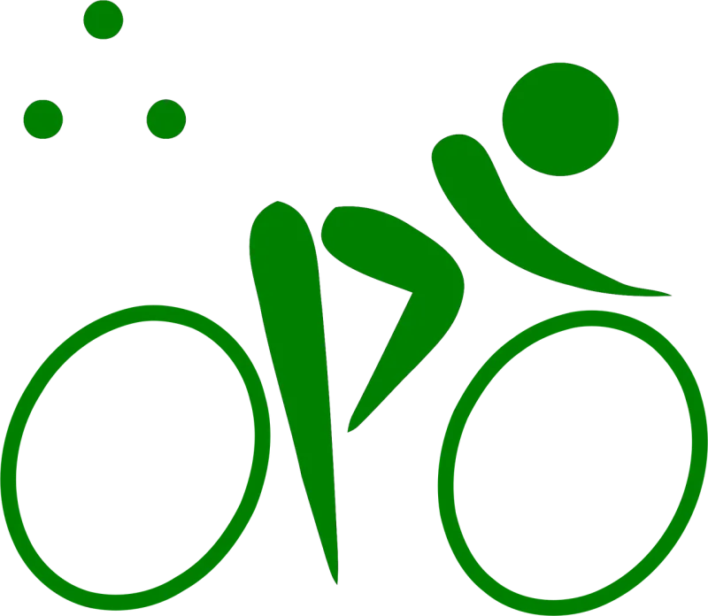 Triathlon Cyclist Bicycle Stickdatei – Sport