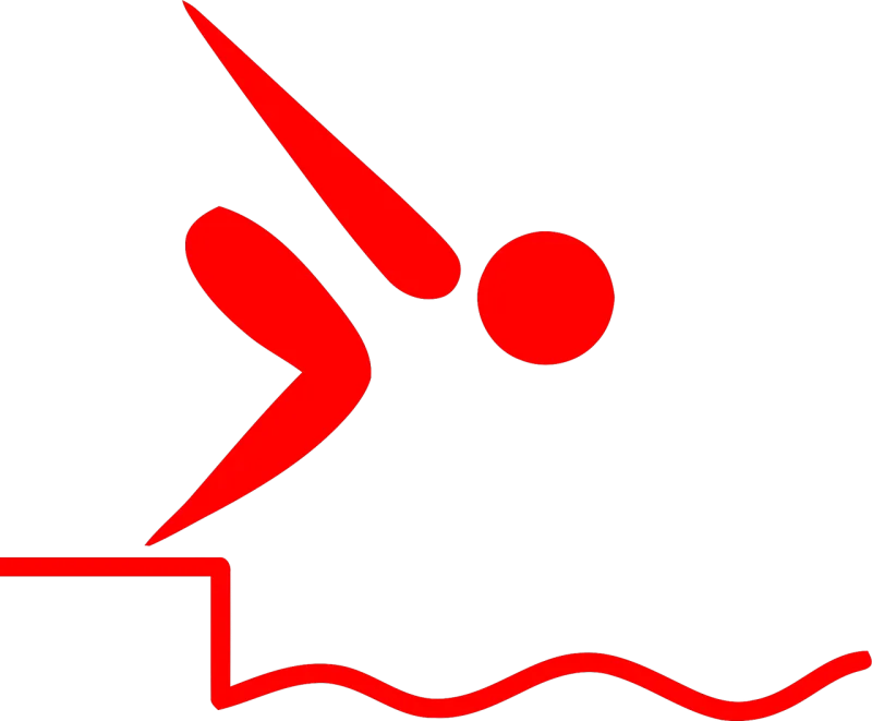 Starting block Swimming Start Stickdatei – Sport