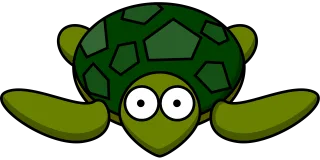 Turtle Green Shell Stickdatei