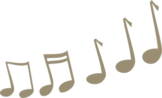Melody Music Notes Stickdatei