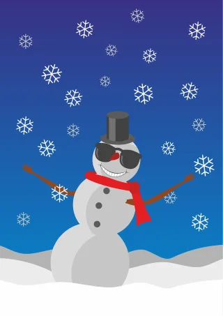 Snowman Snow Winter Stickdatei