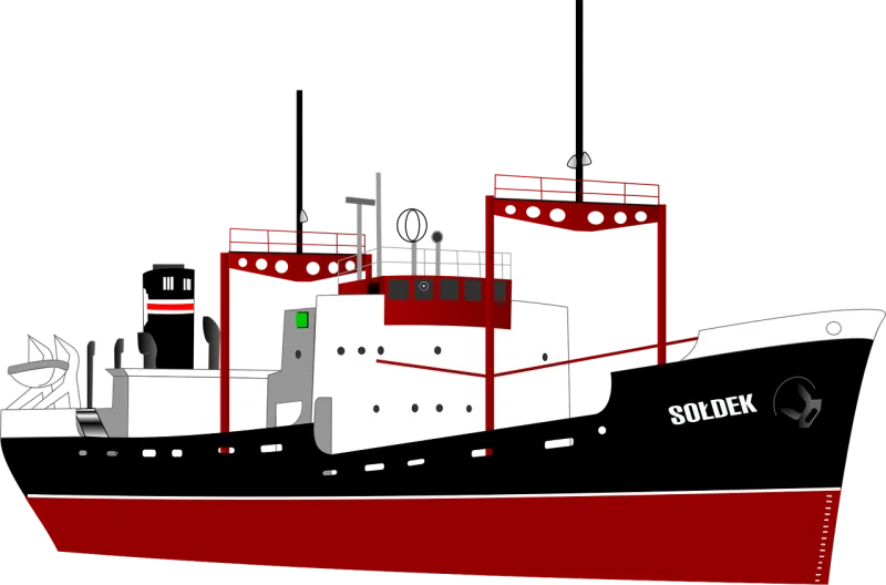 Ship Container Transportation Stickdatei – Fahrzeuge