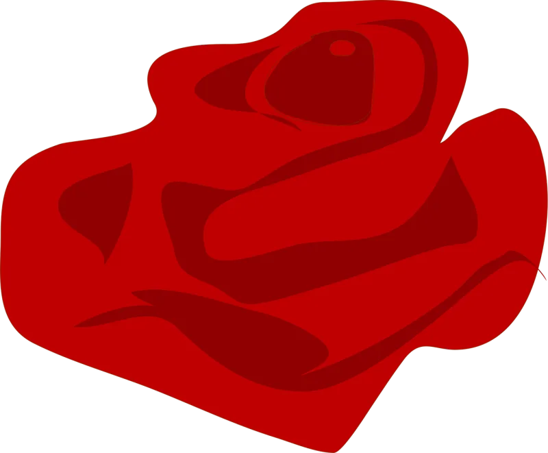 Rose Red Petals Stickdatei – Blumen