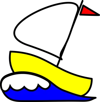 Sailboat Sailing boat Ship Stickdatei