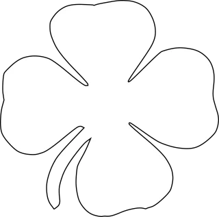 Clover Four-leaf clover Luck Stickdatei