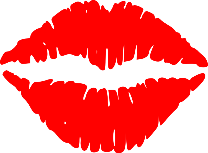 Lips Kiss Female Stickdatei – Herzen & Liebe