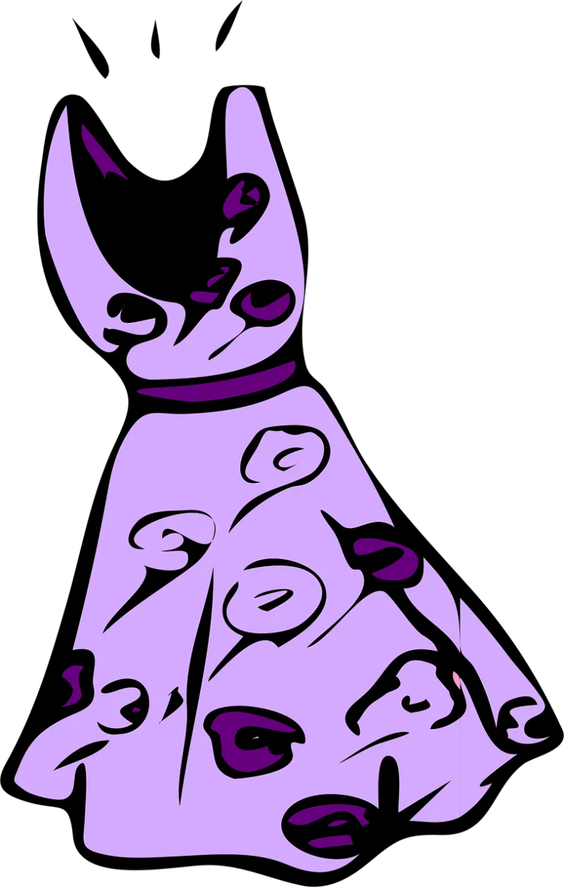 Dress Fashion Purple Stickdatei – Blumen