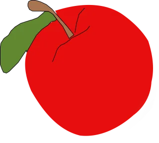 Apple Red Fruit Stickdatei
