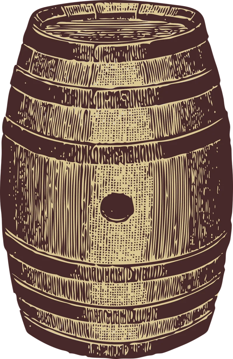 Barrel Oak Storeage Stickdatei – Essen & Trinken