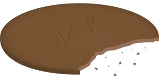 Cookie Bitten Brown Stickdatei