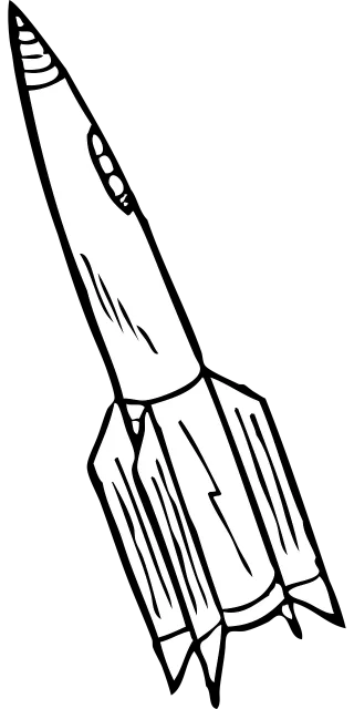 Rocket Fly Space Stickdatei